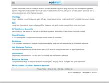 Tablet Screenshot of epistemservices.com